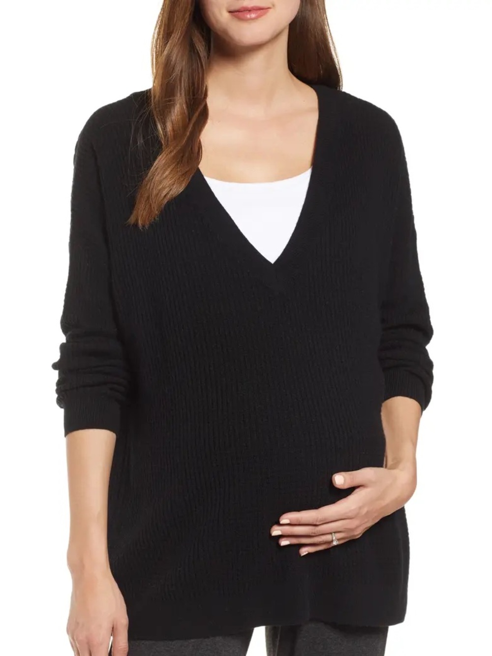 Hatch Easy V-neck Sweater in Black